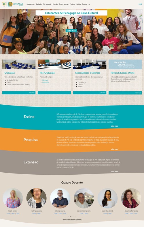 DEPARTAMENTO DE EDUCAÇÃO DA PUC-RIO