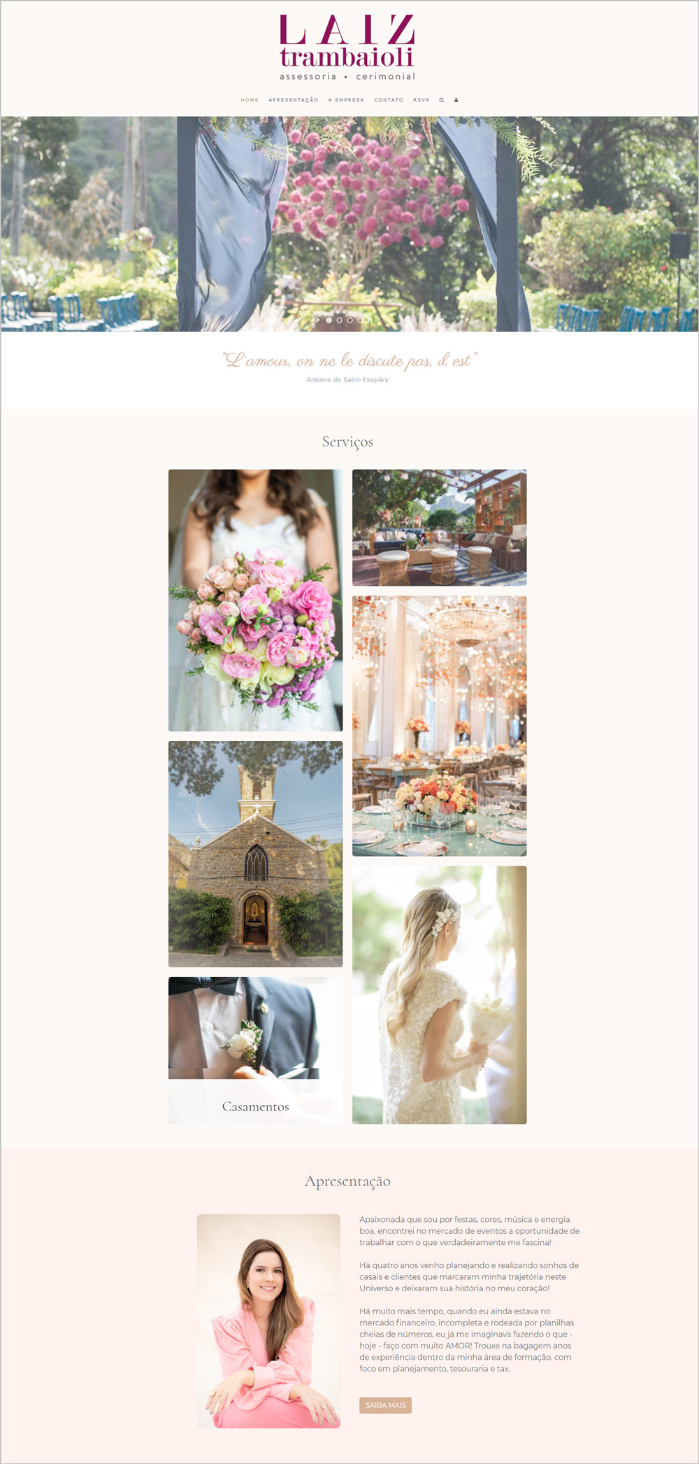 LAÍZ TRAMBAIOLI ASSESSORIA E CERIMONIAL